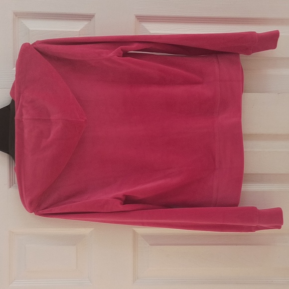 Juicy Couture Fuchsia Velour Hoodie Size M - Picture 3 of 3